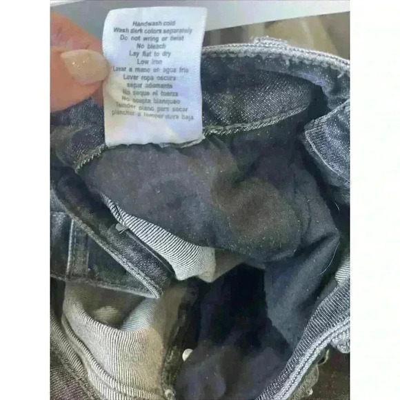 Judy Blue Women's Jeans Boyfriend Fit Distressed Black Denim Size 7/28 Stretch - Picture 9 of 10